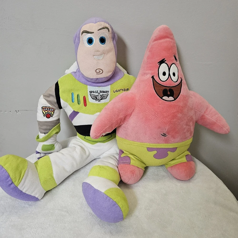 Buzz Lightyear and Patrick Star Plush Toy Set - Picture 6 of 14